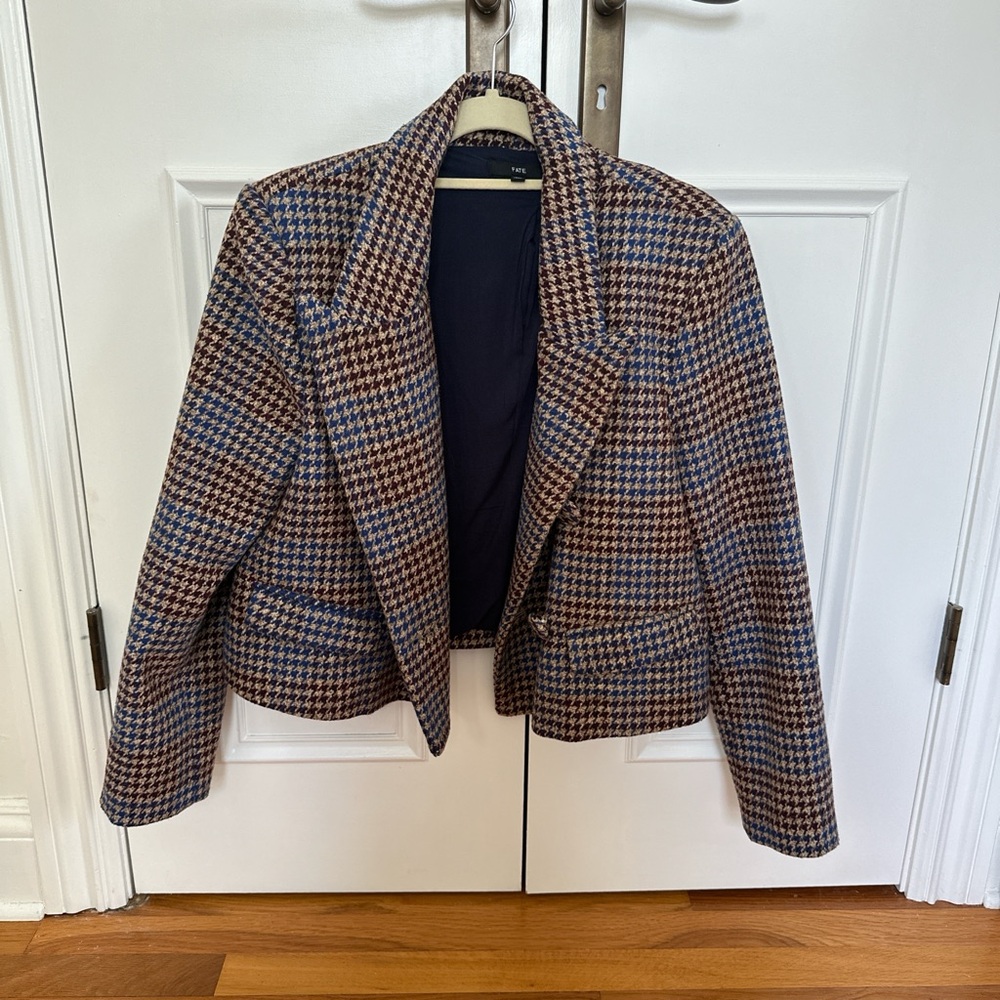 Stylish Houndstooth Women's Jacket